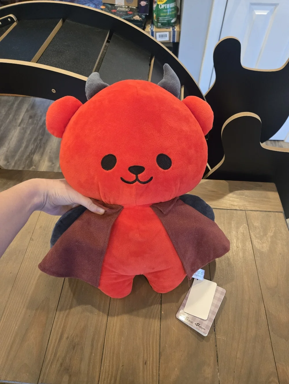 Kawaii Red Plush Devil Teddy Bear Stuffed Animal New